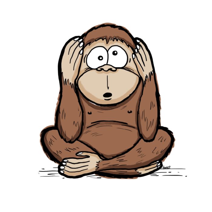 3 wise monkeys - kikazaru - Kletter T-Shirt