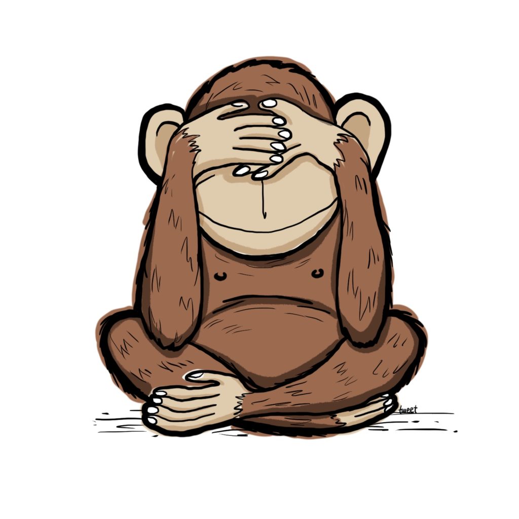 3 wise monkeys - mizaru