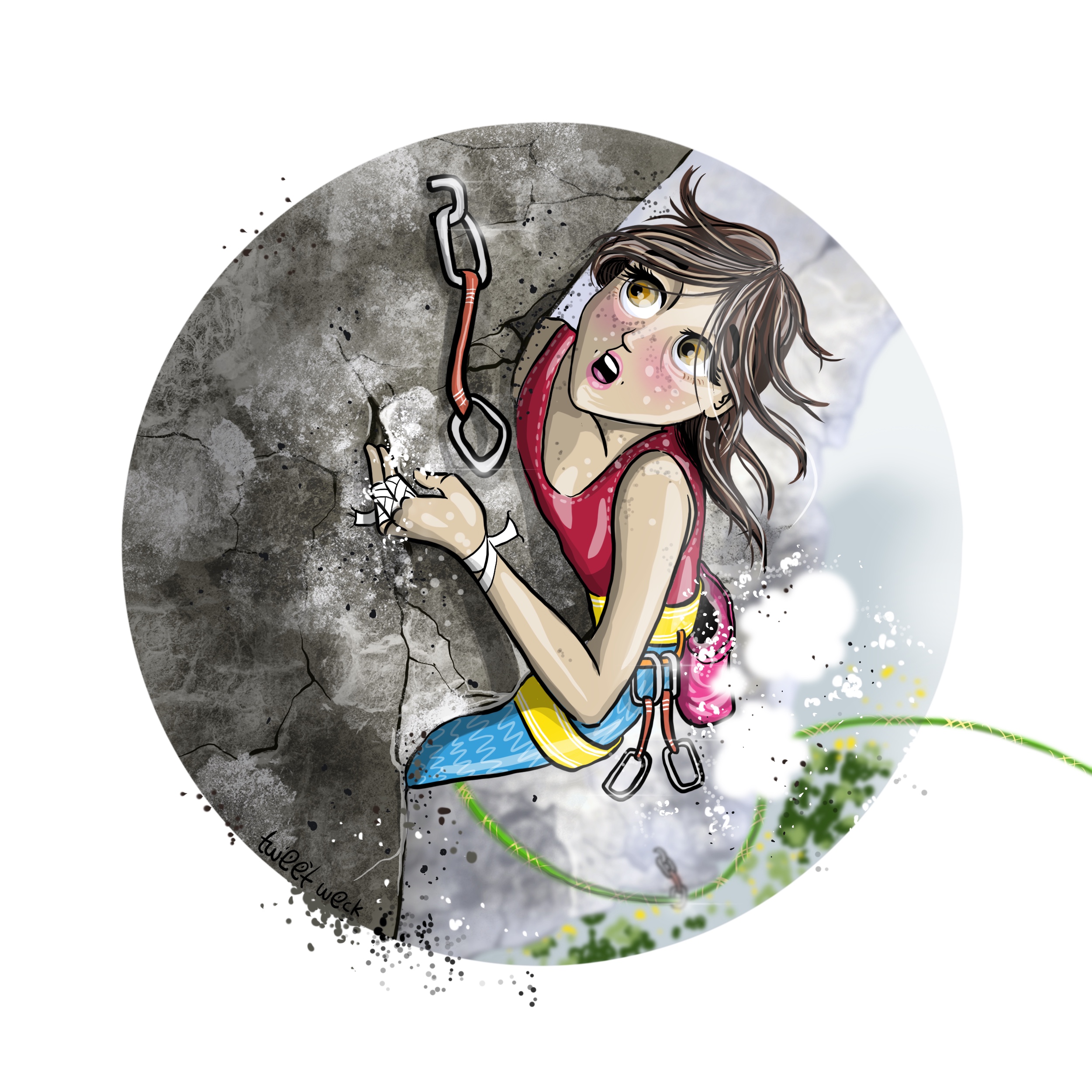 Angst vorm Fallen - Kletter T-Shirt Angst vorm Fallen - Kletter T-Shirt