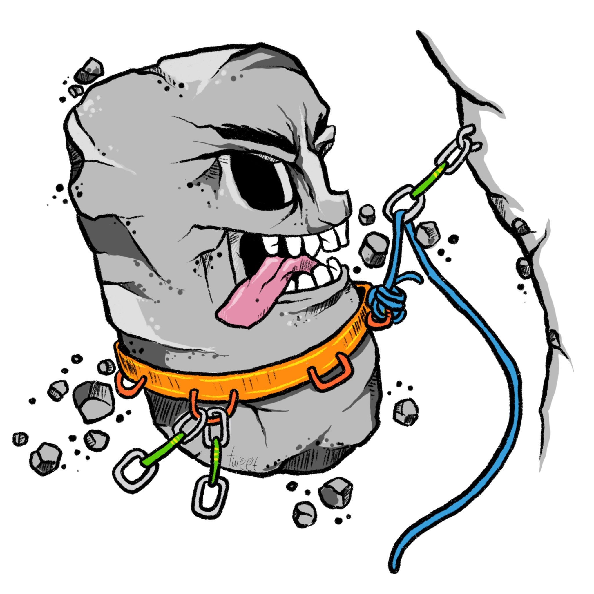 Rock Rock Climbing - Kletter T-Shirt Rock Rock Climbing