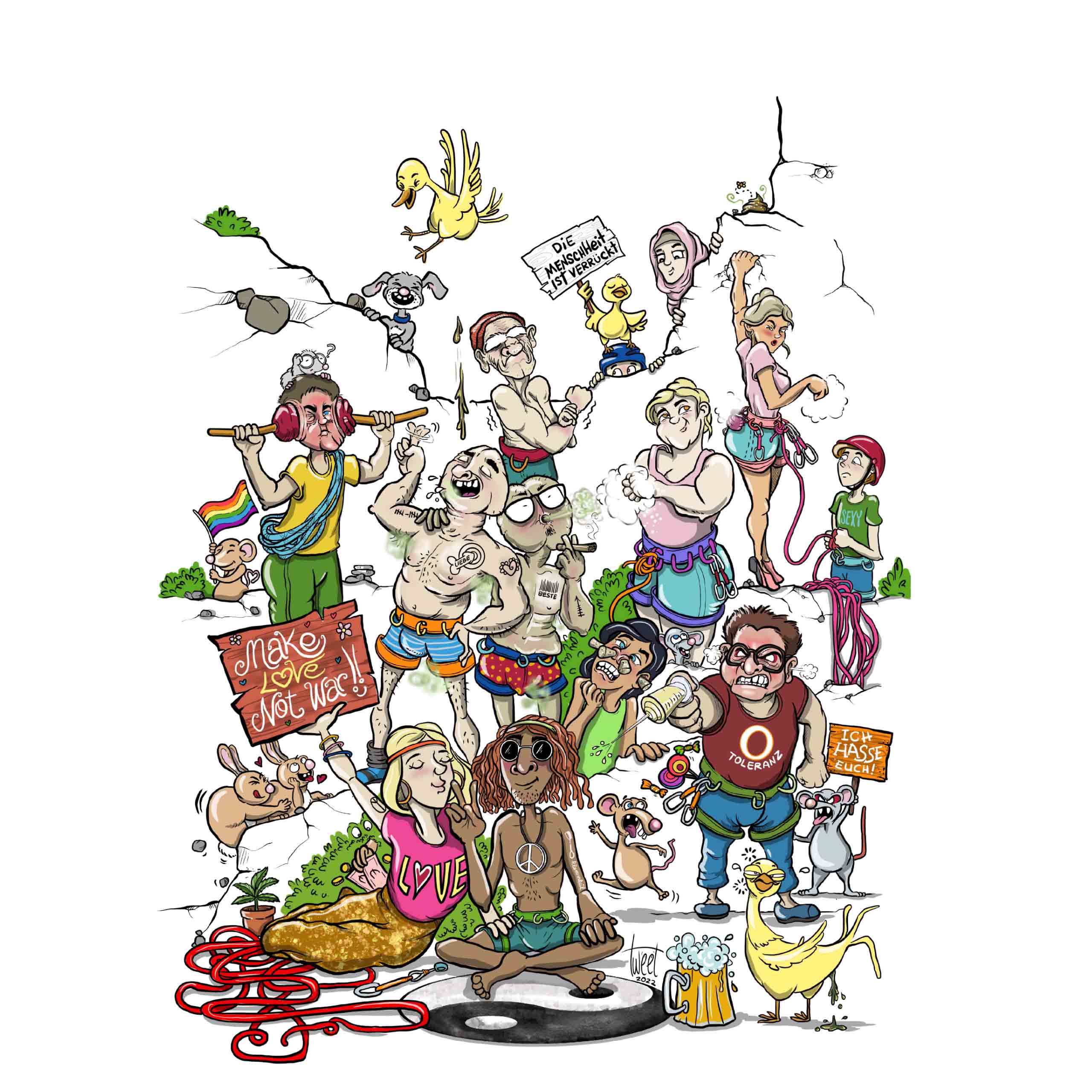 Diversität - Kletter T-Shirt Diversität