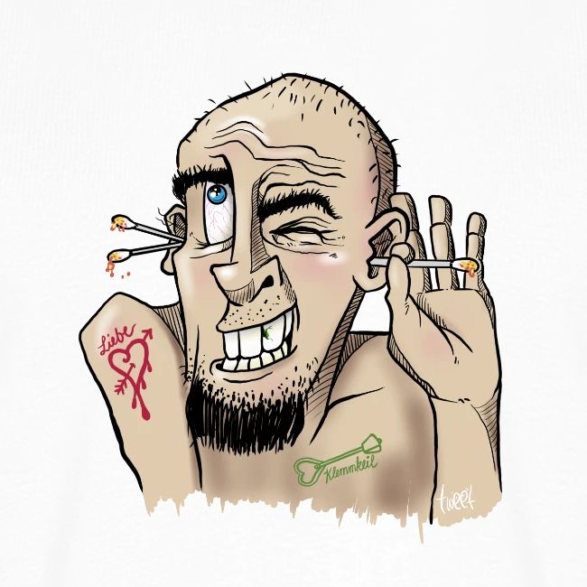 Klettern T-Shirt "Überhört" - Kletter Karikatur Klettern T-Shirt, Klettern Motive, Bouldern, Wandern, Natur Liebhaber, Outdoor Sport