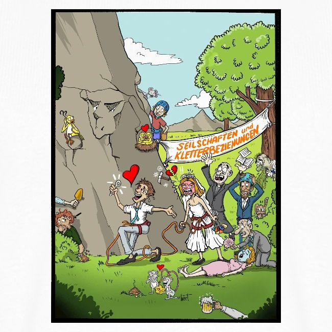 Klettern T-Shirt "Seilschaften und Kletterbeziehungen" Klettern T-Shirt, Klettern Motive, Bouldern, Wandern, Natur Liebhaber, Outdoor Sport