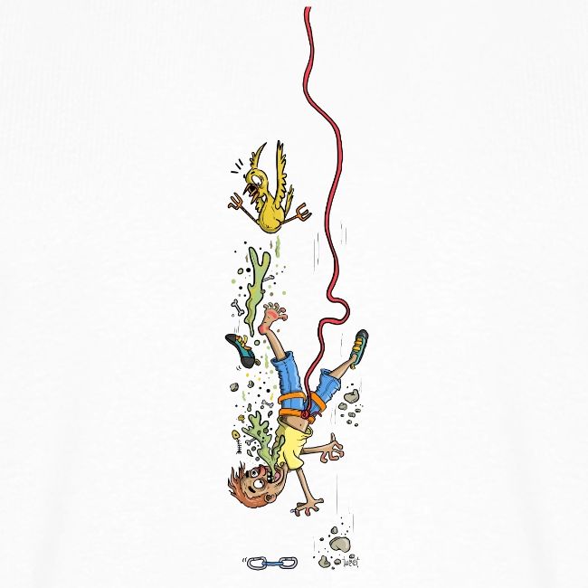 Klettern T-Shirt "Fallender Kletterer" Klettern T-Shirt, Klettern Motive, Bouldern, Wandern, Natur Liebhaber, Outdoor Sport