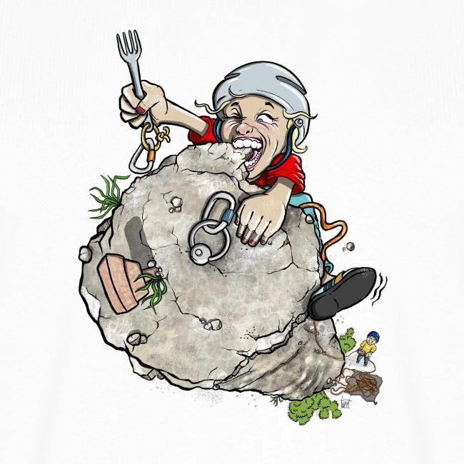 Klettern T-Shirt "Kletterer erreicht den Gipfel" Klettern T-Shirt, Klettern Motive, Bouldern, Wandern, Natur Liebhaber, Outdoor Sport